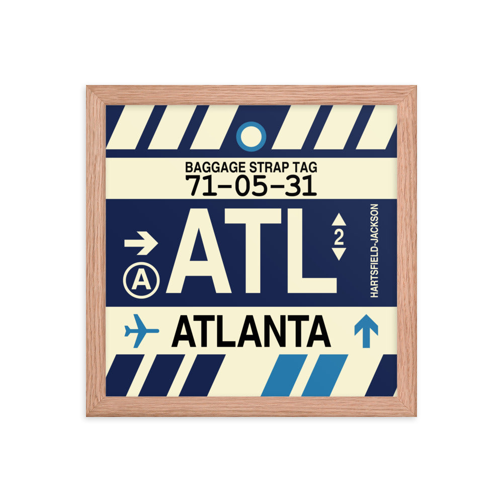 Travel-Themed Framed Print • ATL Atlanta • YHM Designs - Image 07