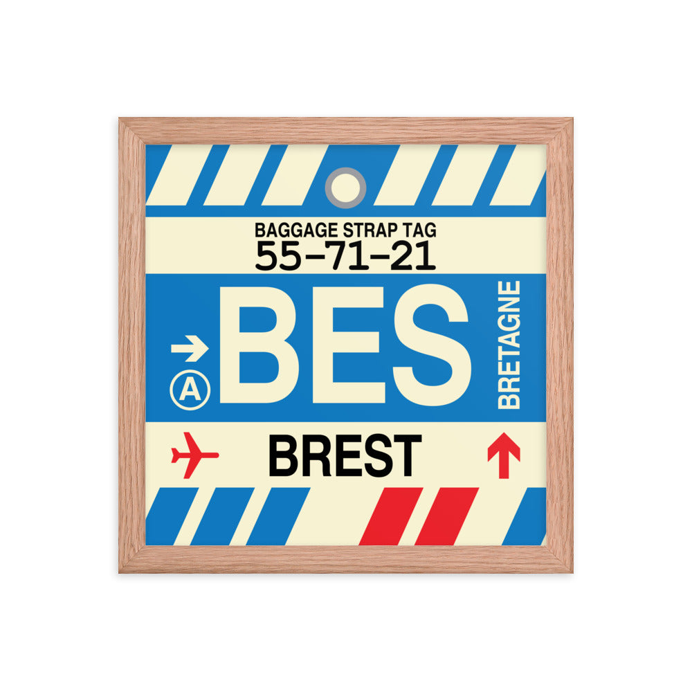 Travel-Themed Framed Print • BES Brest • YHM Designs - Image 07