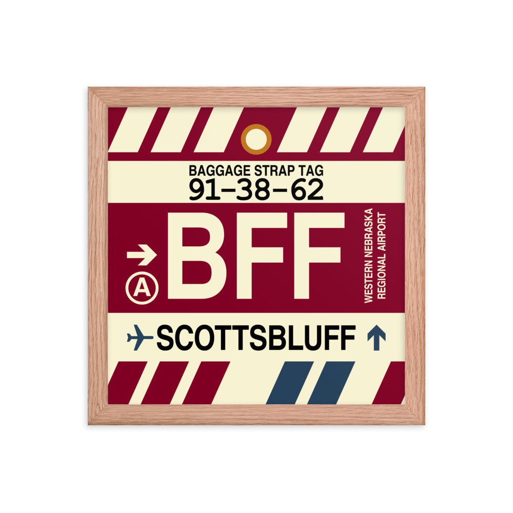Travel-Themed Framed Print • BFF Scottsbluff Souvenir • YHM Designs - Image 07