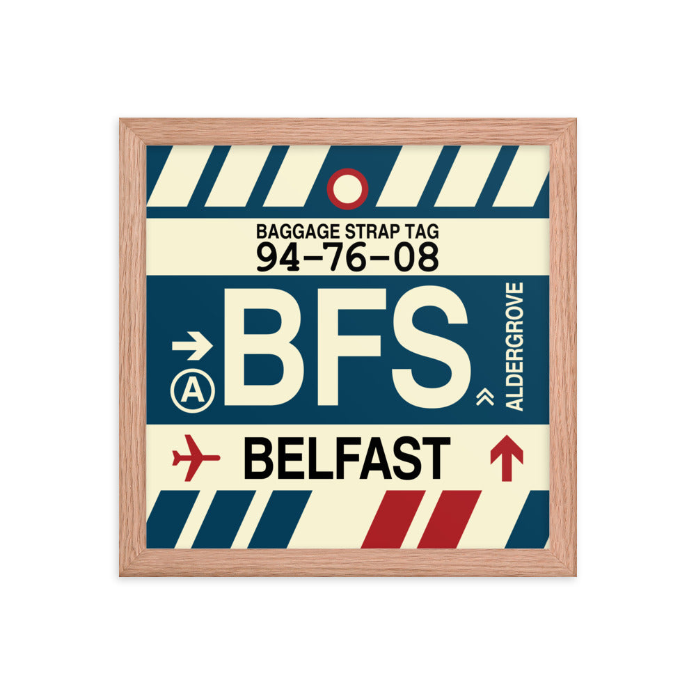 Travel-Themed Framed Print • BFS Belfast Souvenir • YHM Designs - Image 07