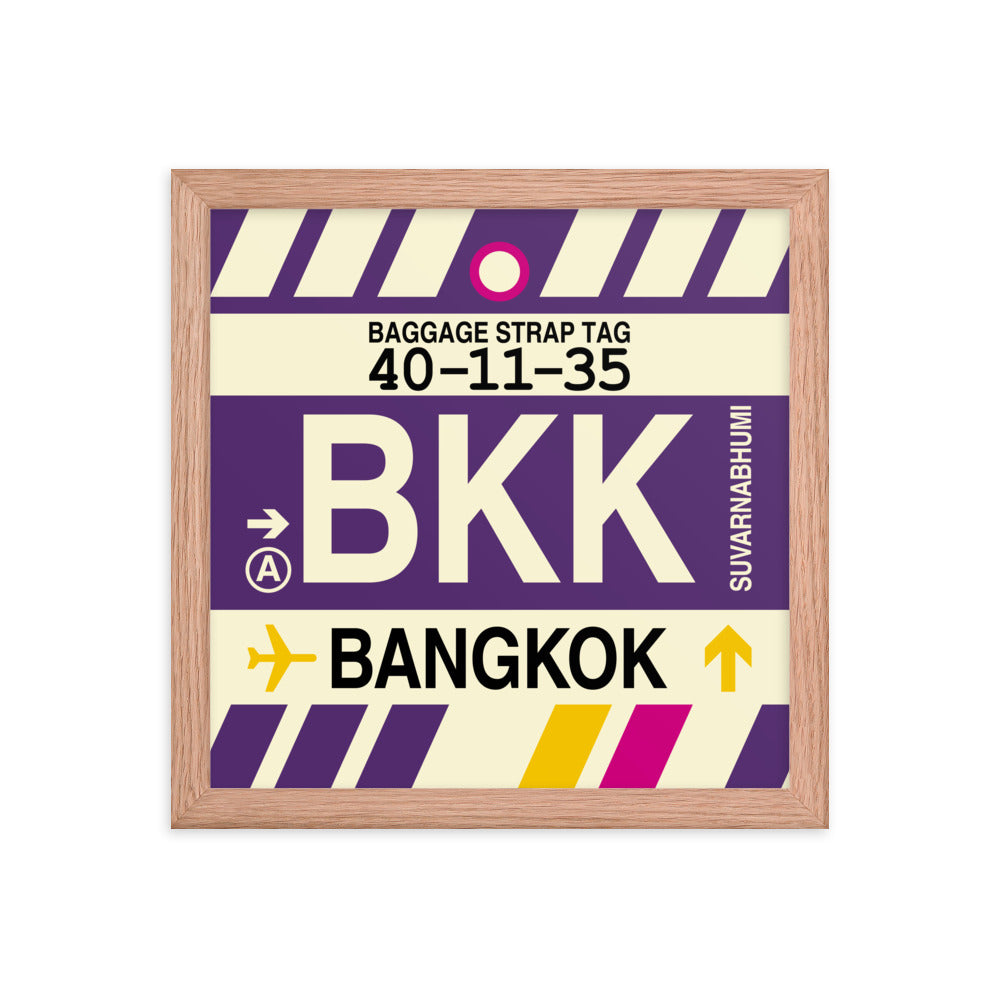 Travel-Themed Framed Print • BKK Bangkok Souvenir • YHM Designs - Image 07