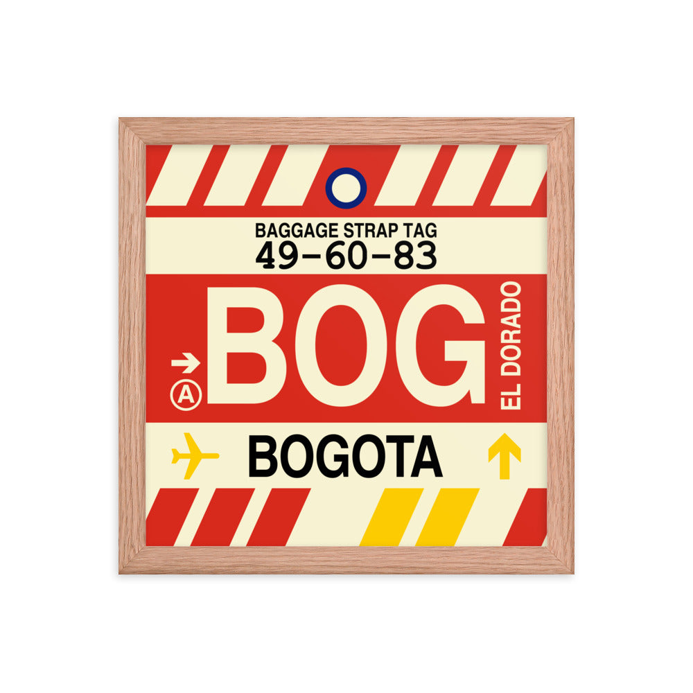 Travel-Themed Framed Print • BOG Bogota Souvenir • YHM Designs - Image 07