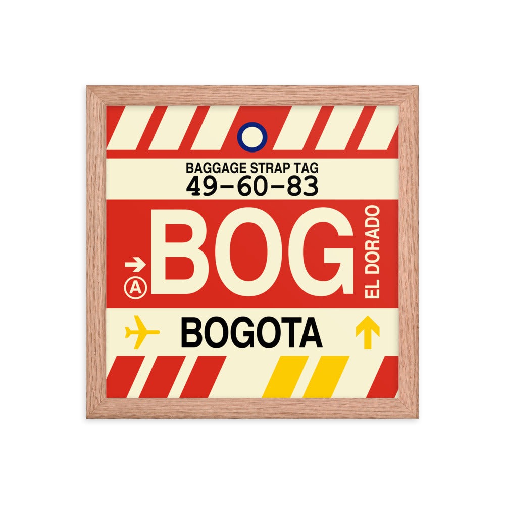 Travel-Themed Framed Print • BOG Bogota • YHM Designs - Image 07