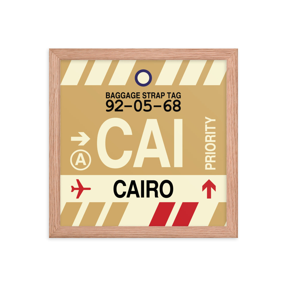 Travel-Themed Framed Print • CAI Cairo • YHM Designs - Image 07