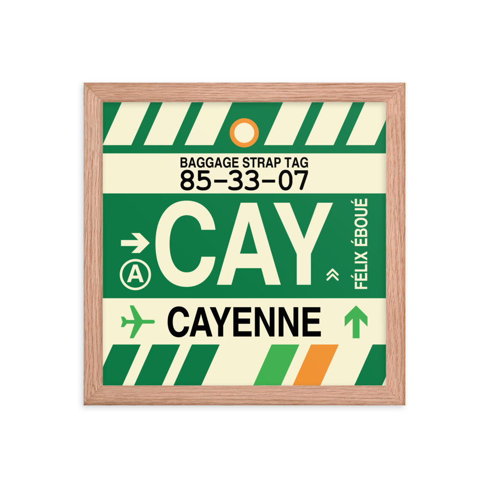 Travel-Themed Framed Print • CAY Cayenne Souvenir • YHM Designs - Image 07