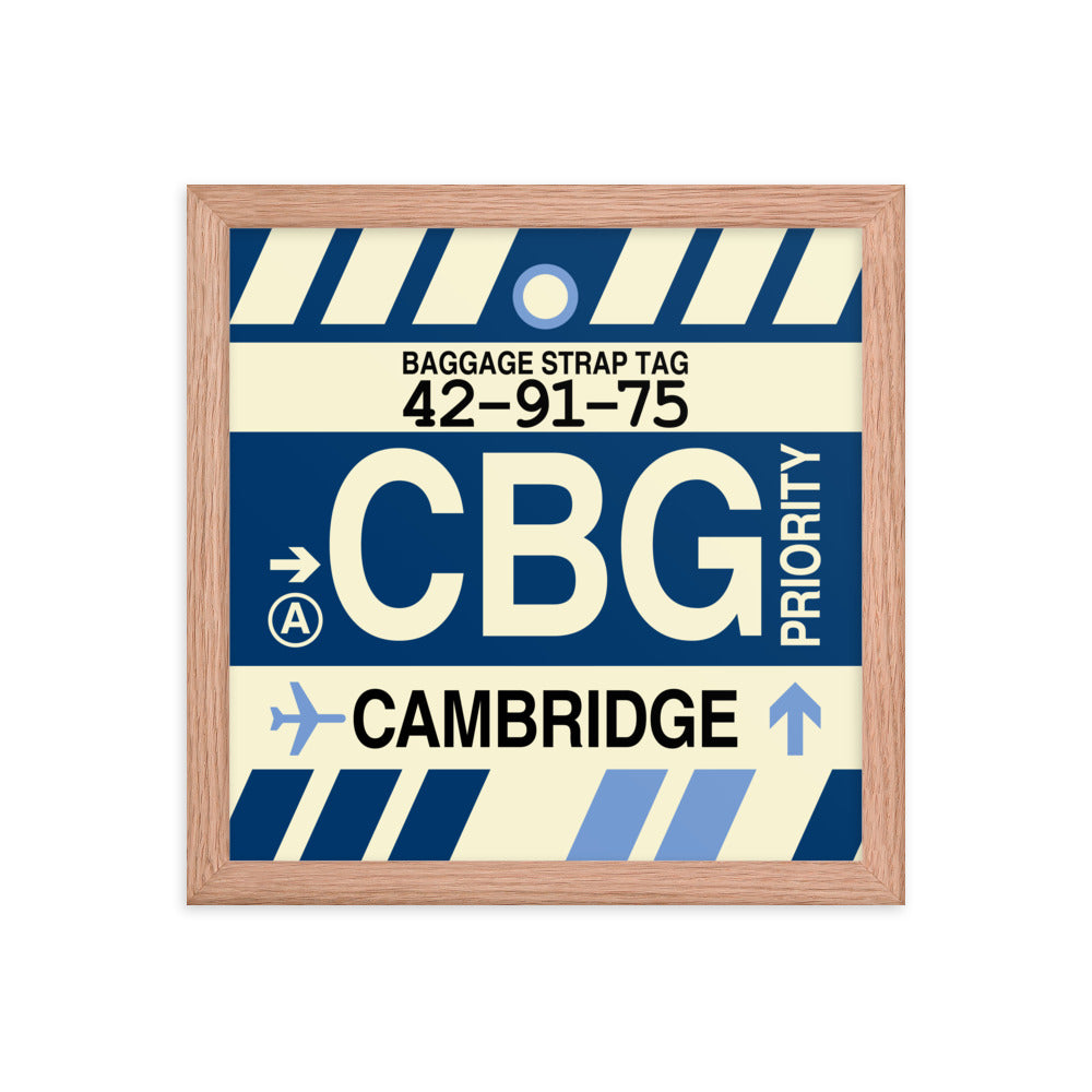Travel-Themed Framed Print • CBG Cambridge Souvenir • YHM Designs - Image 07