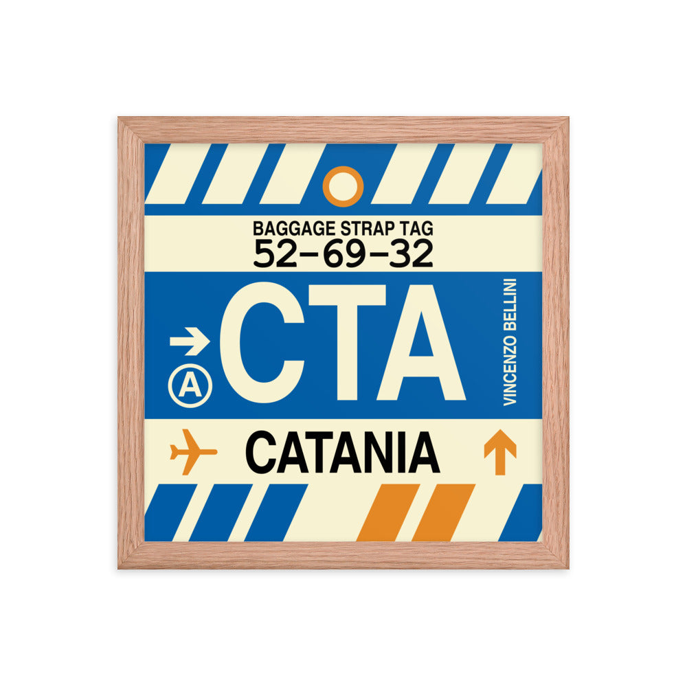 Travel-Themed Framed Print • CTA Catania Souvenir • YHM Designs - Image 07