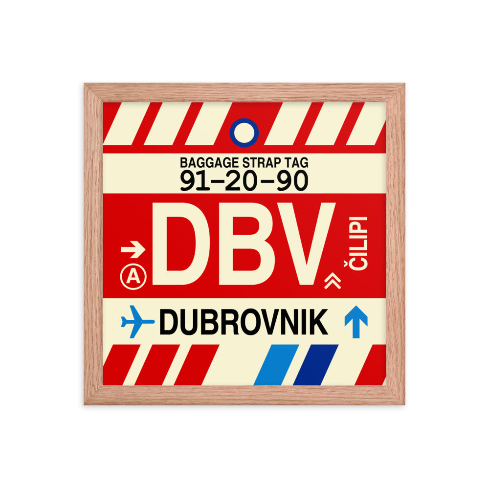 Travel-Themed Framed Print • DBV Dubrovnik Souvenir • YHM Designs - Image 07