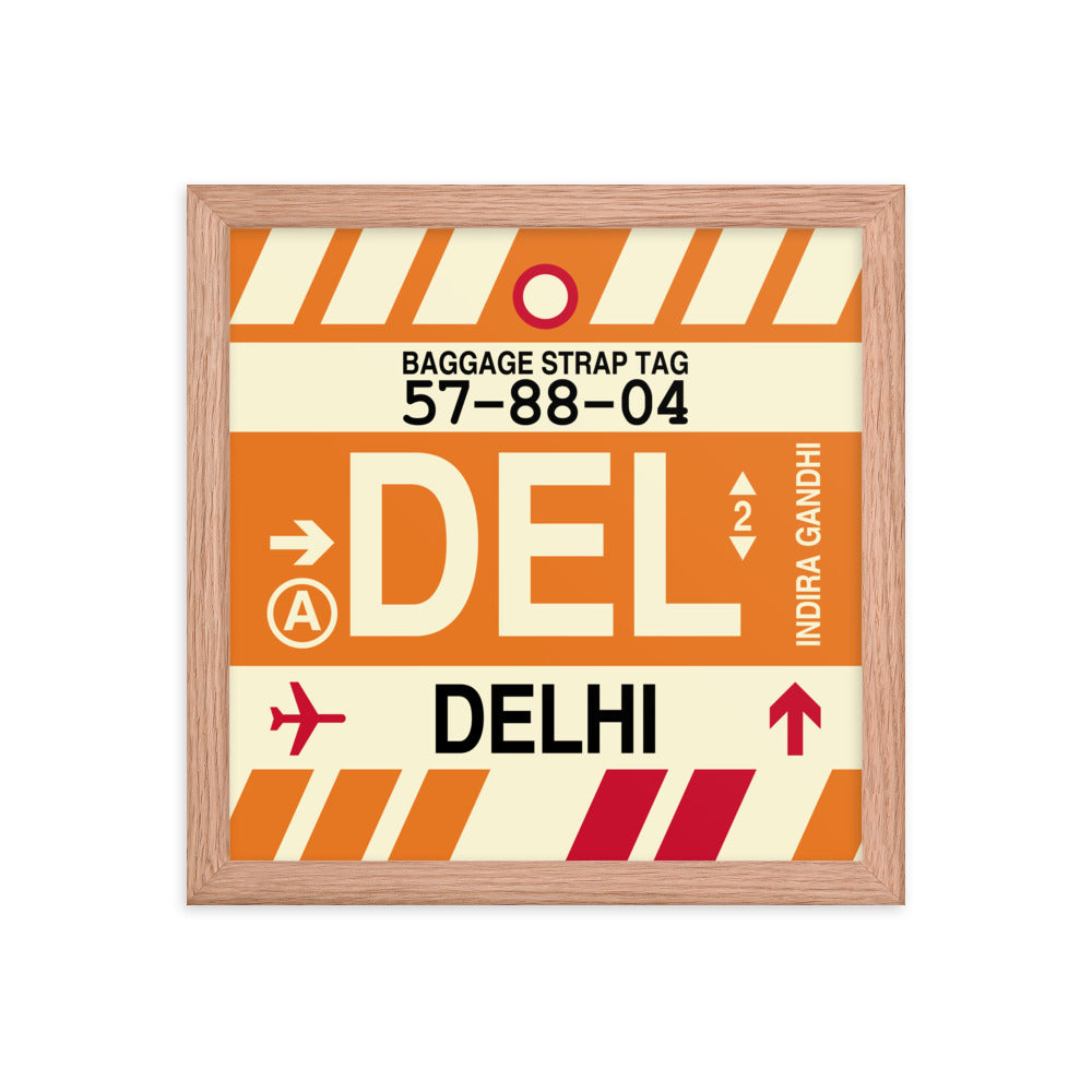 Travel-Themed Framed Print • DEL Delhi Souvenir • YHM Designs - Image 07