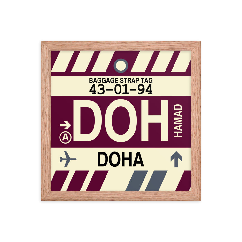 Travel-Themed Framed Print • DOH Doha • YHM Designs - Image 07