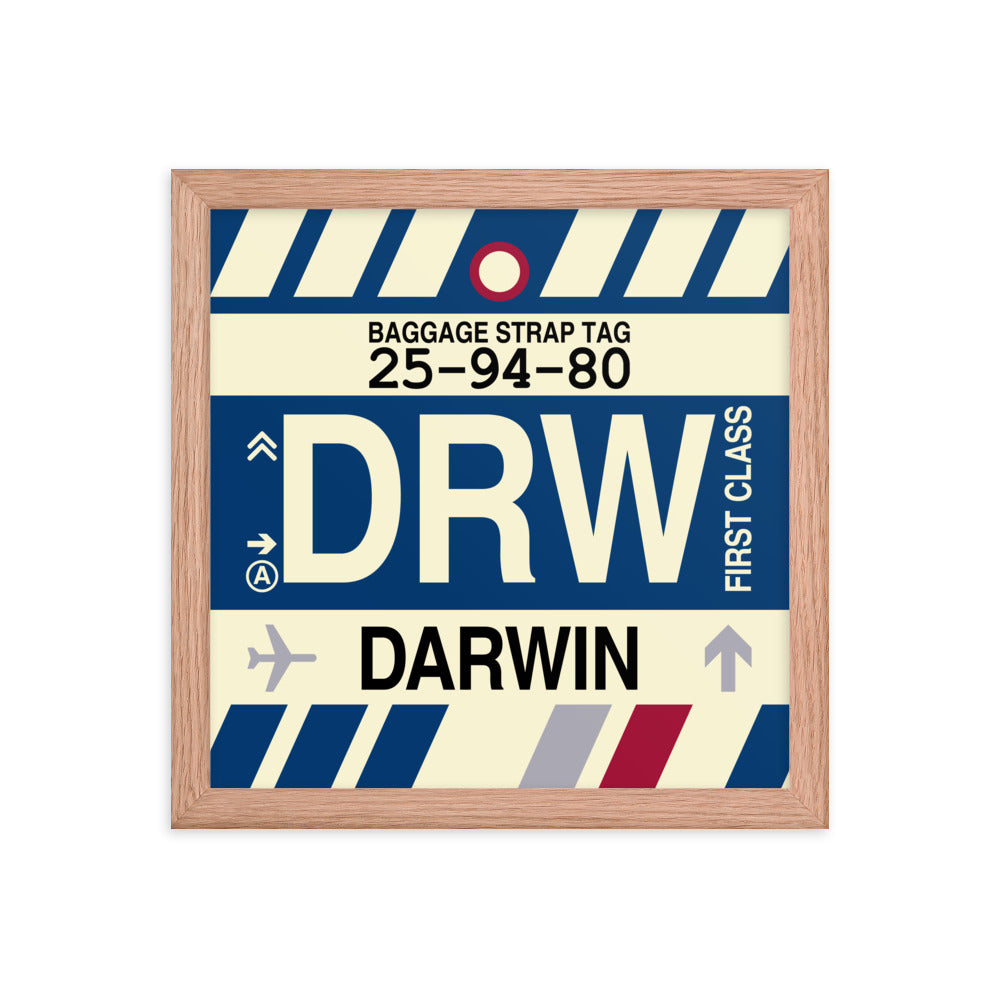 Travel-Themed Framed Print • DRW Darwin • YHM Designs - Image 07