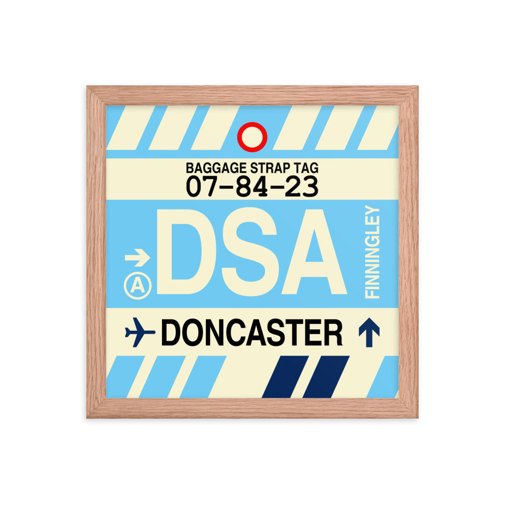 Travel-Themed Framed Print • DSA Doncaster Souvenir • YHM Designs - Image 07