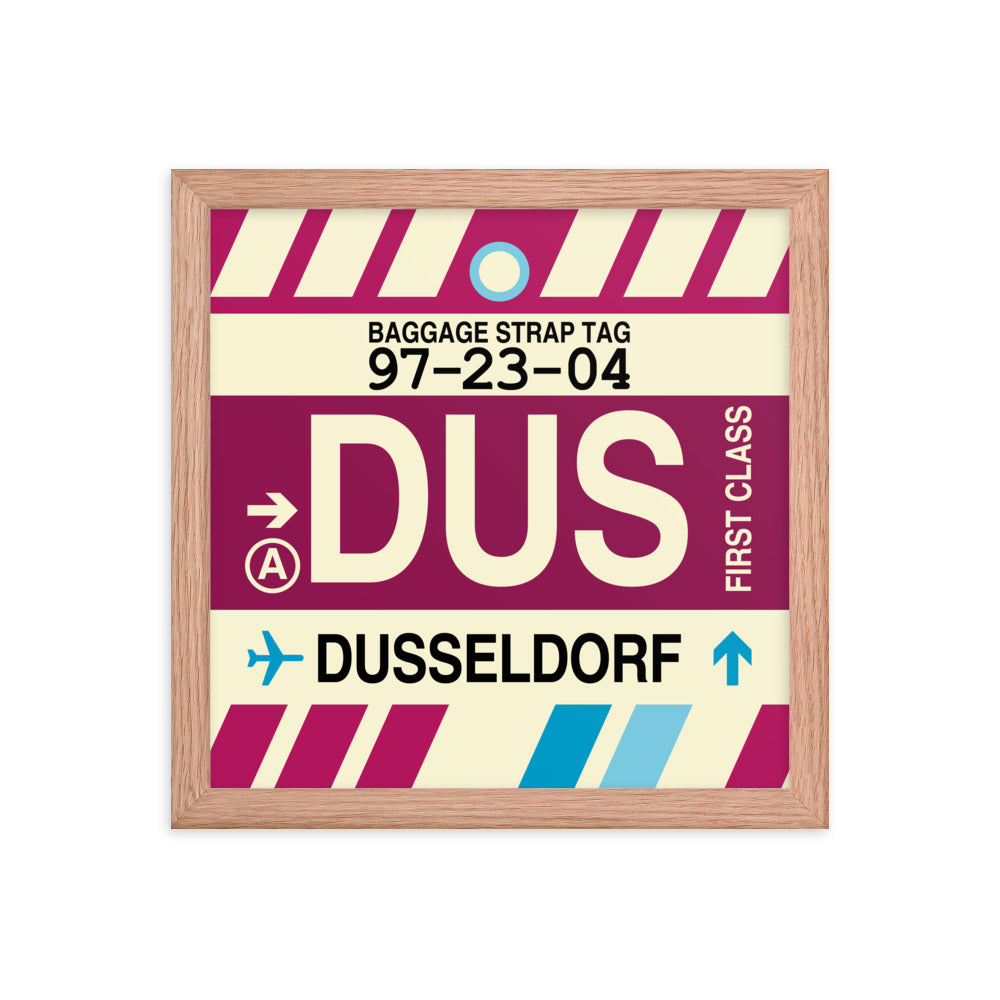 Travel-Themed Framed Print • DUS Dusseldorf Souvenir • YHM Designs - Image 07