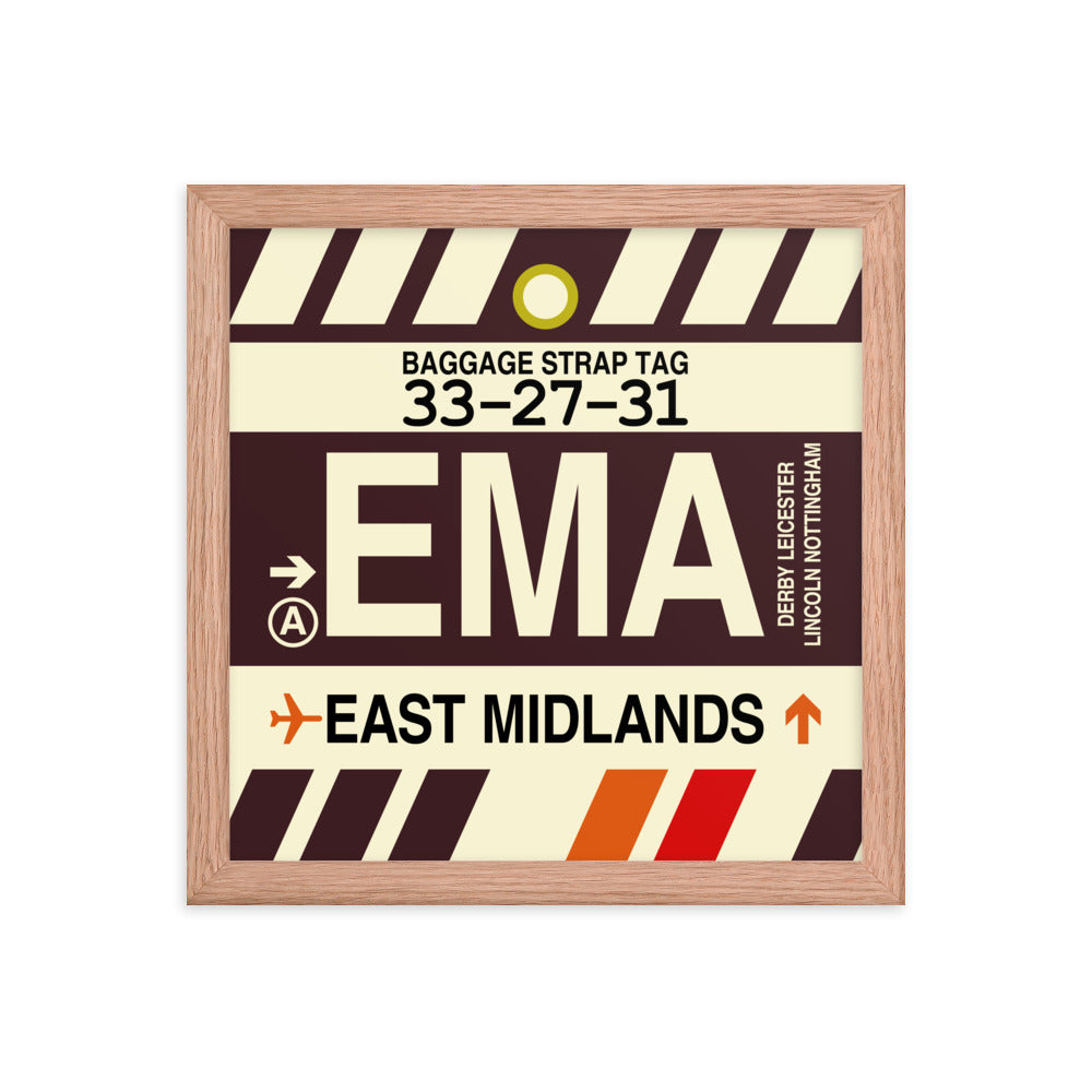 Travel-Themed Framed Print • EMA East Midlands Souvenir • YHM Designs - Image 07