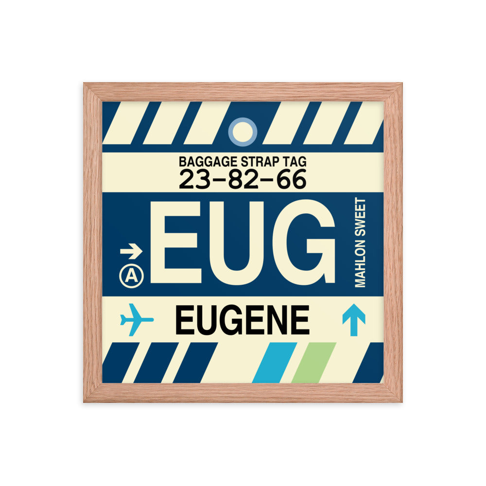 Travel-Themed Framed Print • EUG Eugene Souvenir • YHM Designs - Image 07