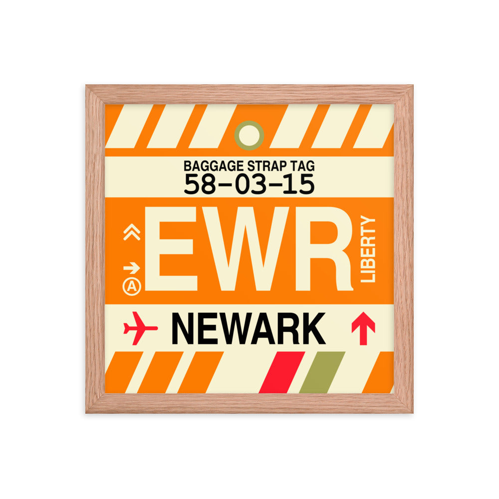 Travel-Themed Framed Print • EWR Newark • YHM Designs - Image 07