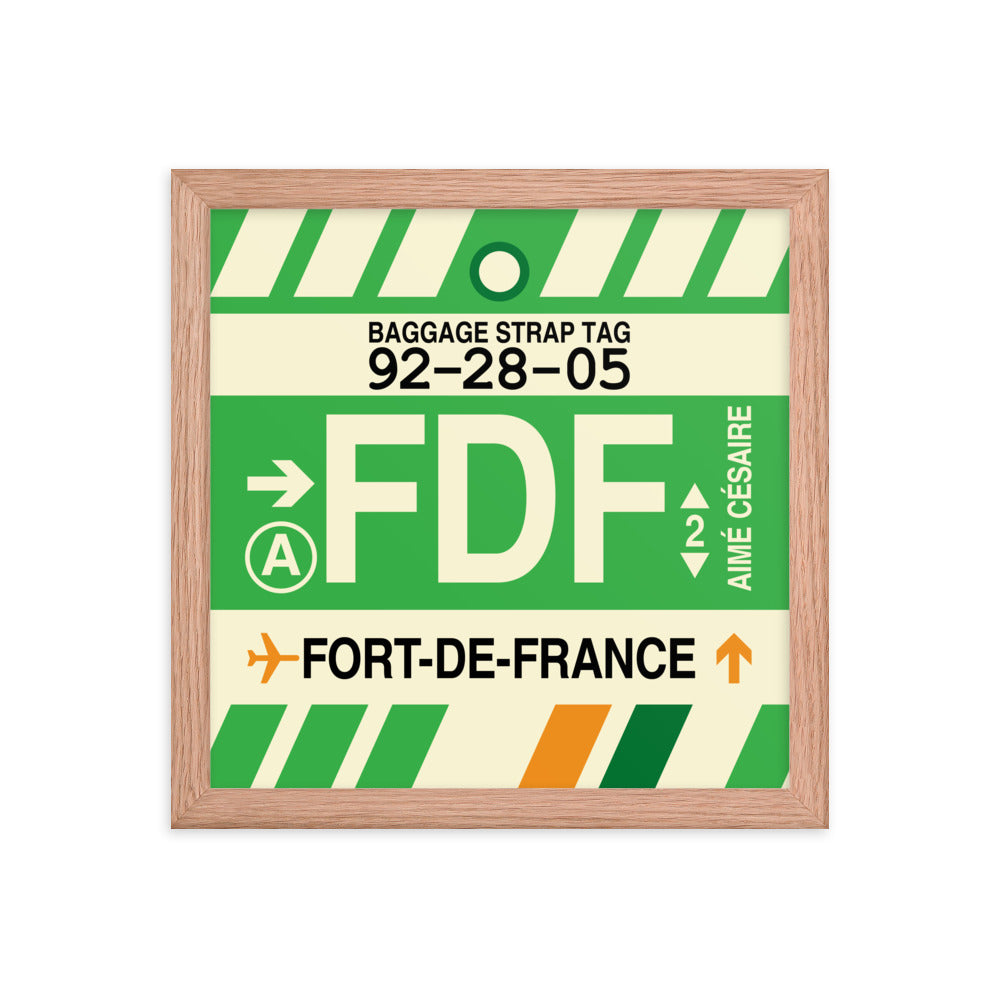 Travel-Themed Framed Print • FDF Fort-de-France Souvenir • YHM Designs - Image 07