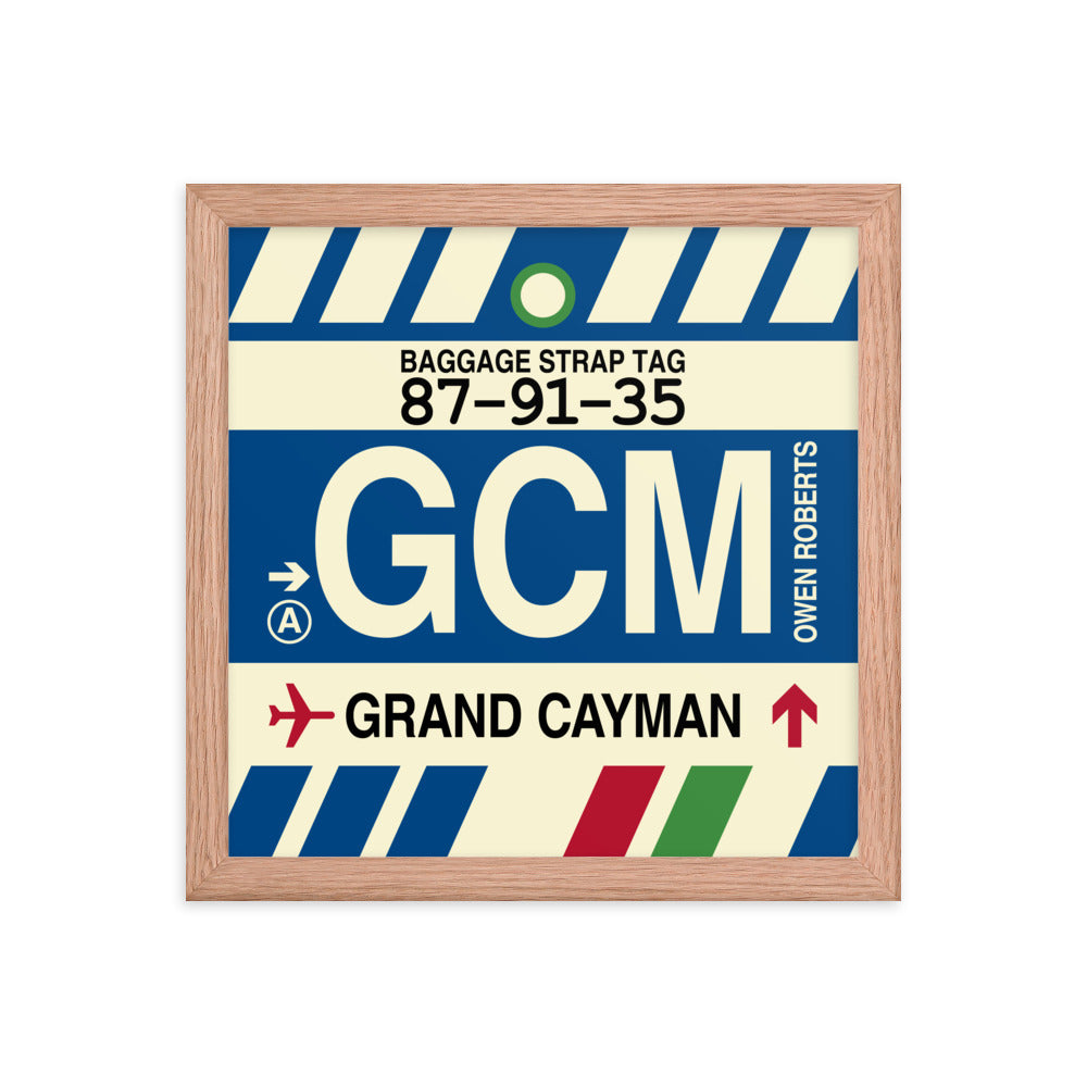 Travel-Themed Framed Print • GCM Grand Cayman Souvenir • YHM Designs - Image 07