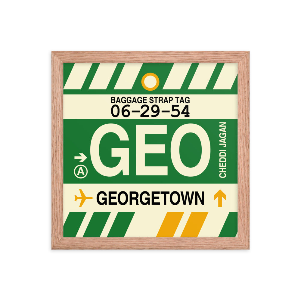 Travel-Themed Framed Print • GEO Georgetown Souvenir • YHM Designs - Image 07