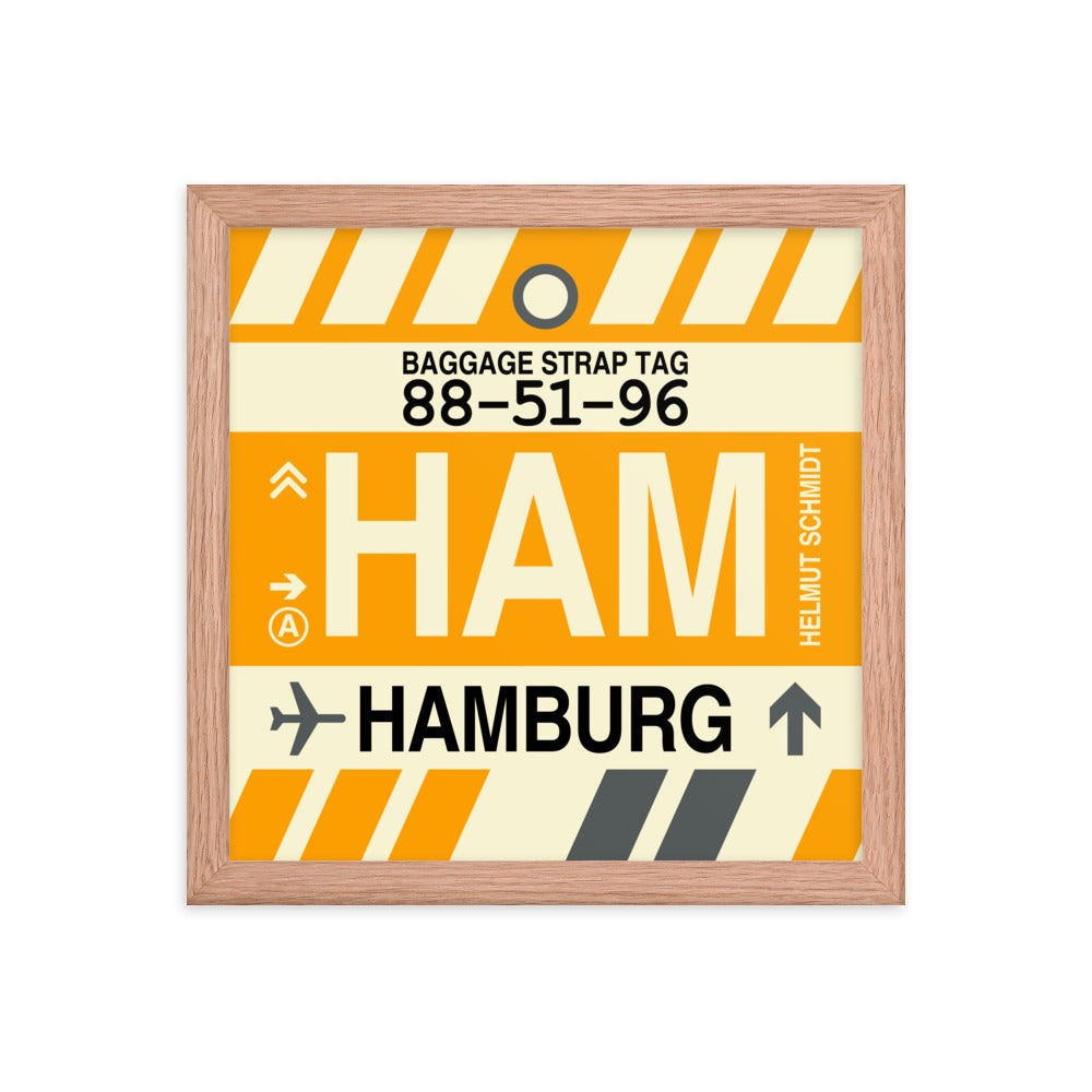 Travel-Themed Framed Print • HAM Hamburg Souvenir • YHM Designs - Image 07
