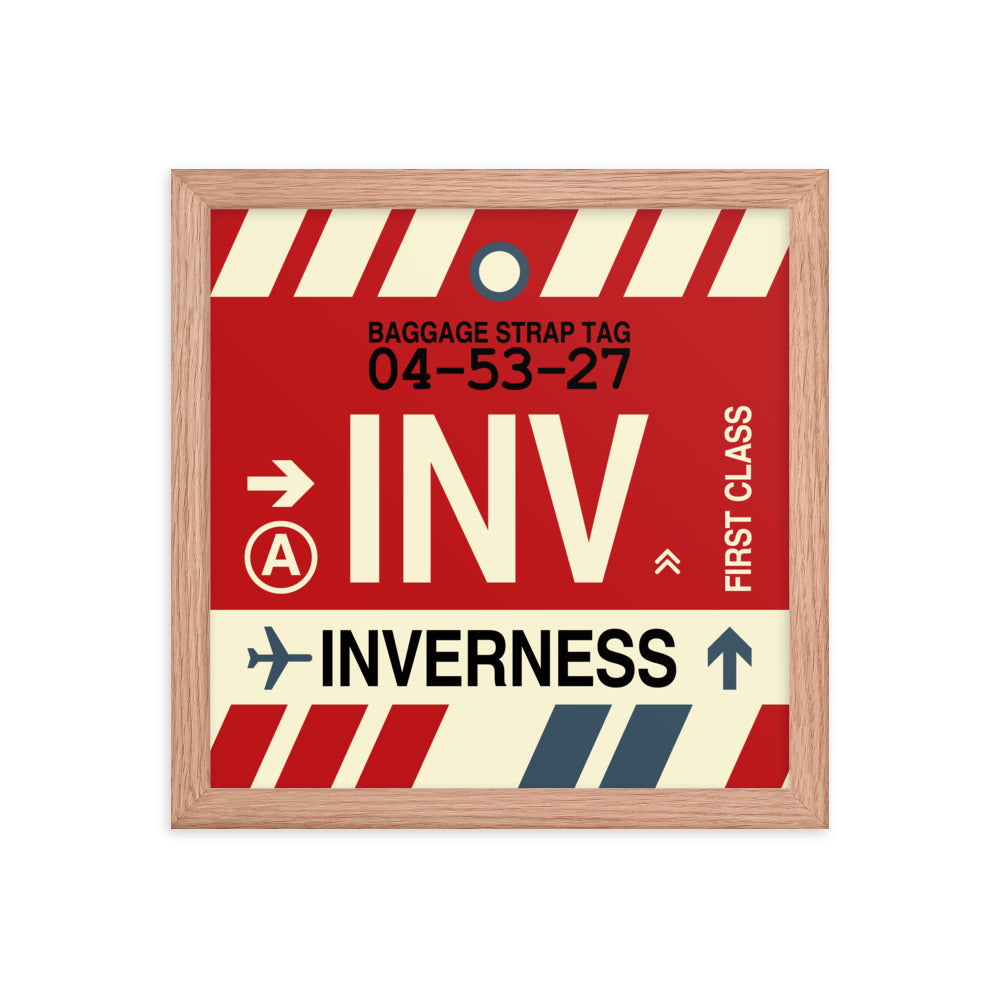 Travel-Themed Framed Print • INV Inverness Souvenir • YHM Designs - Image 07