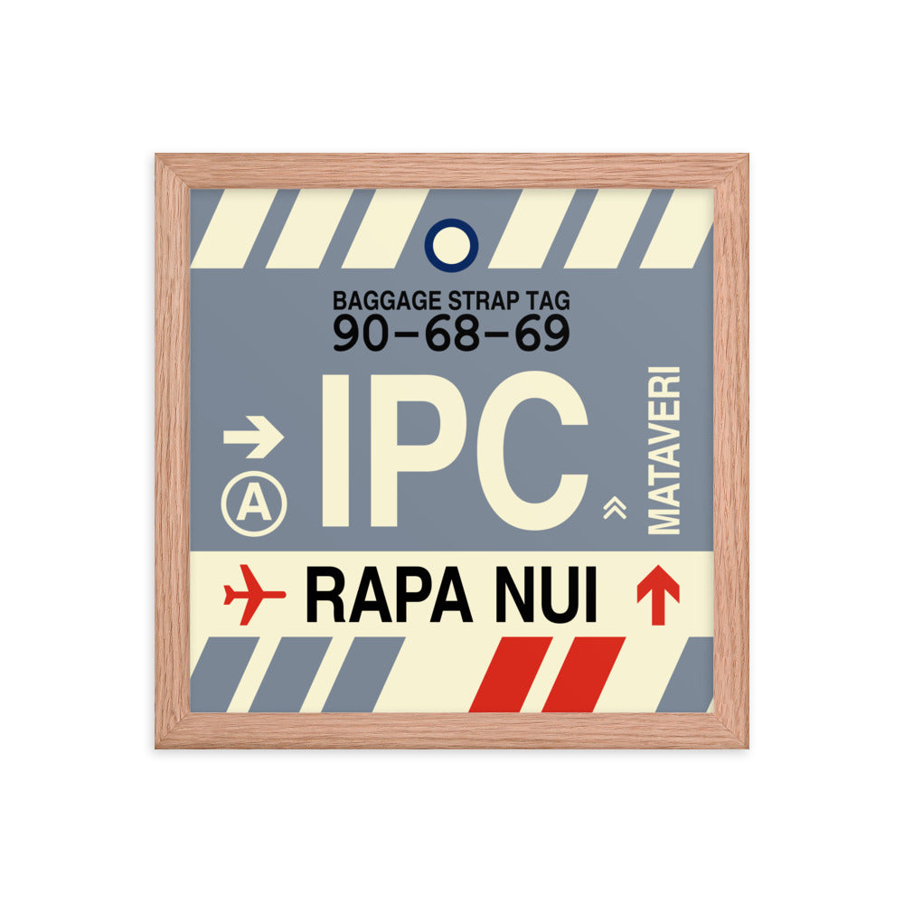 Travel-Themed Framed Print • IPC Rapa Nui Souvenir • YHM Designs - Image 07