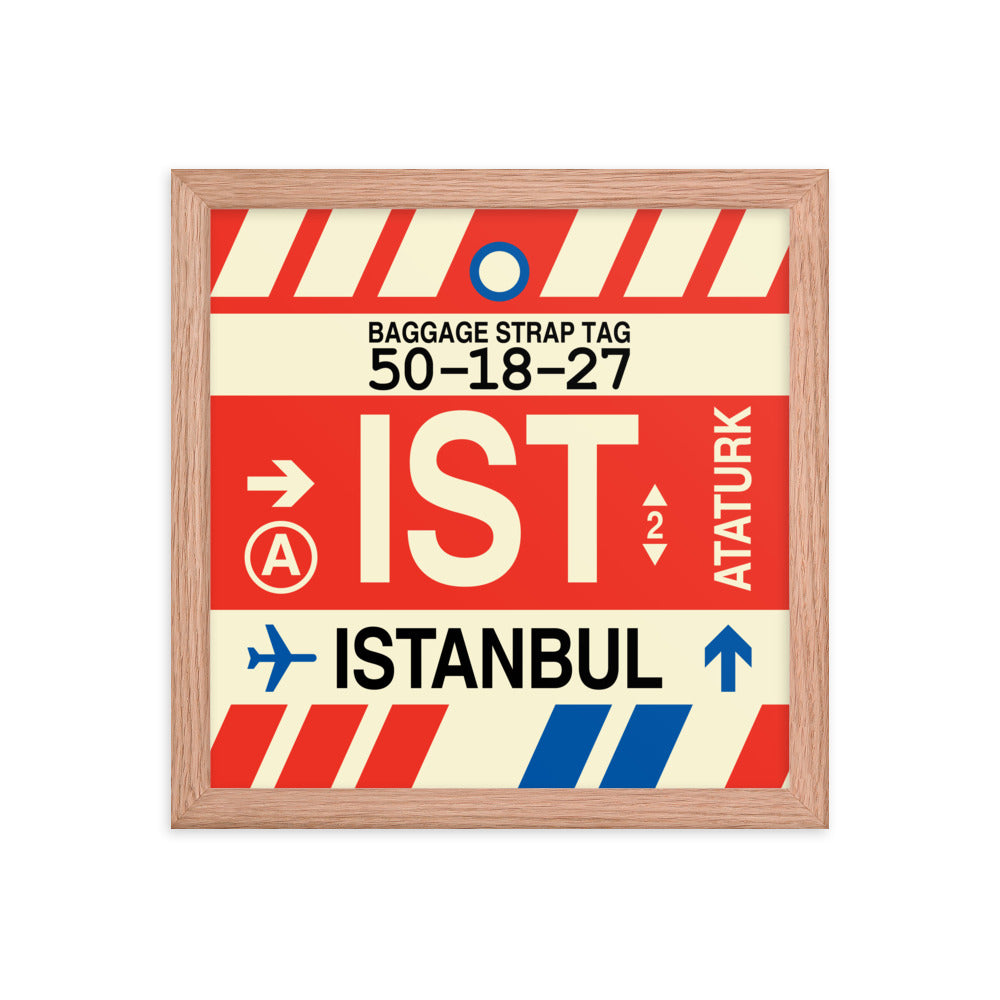 Travel-Themed Framed Print • IST Istanbul Souvenir • YHM Designs - Image 07