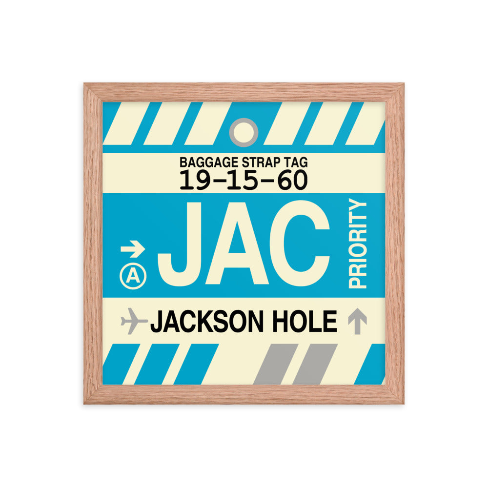 Travel-Themed Framed Print • JAC Jackson Hole Souvenir • YHM Designs - Image 07