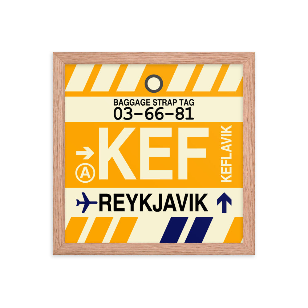 Travel-Themed Framed Print • KEF Reykjavik Souvenir • YHM Designs - Image 07