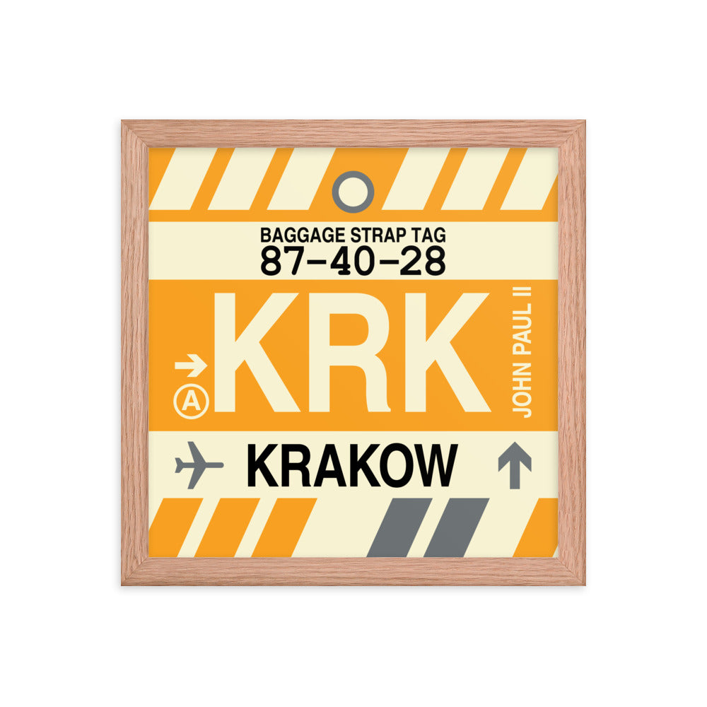 Travel-Themed Framed Print • KRK Krakow Souvenir • YHM Designs - Image 07