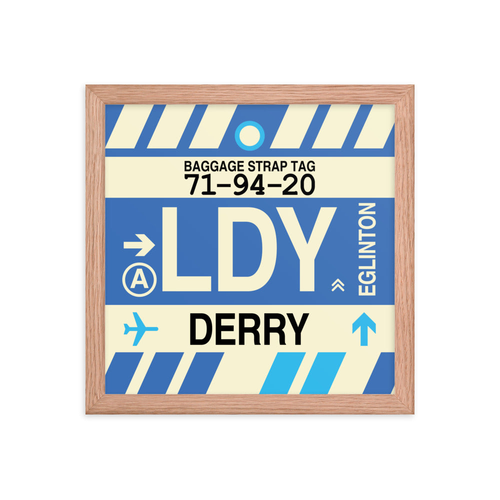 Travel-Themed Framed Print • LDY Derry Souvenir • YHM Designs - Image 07