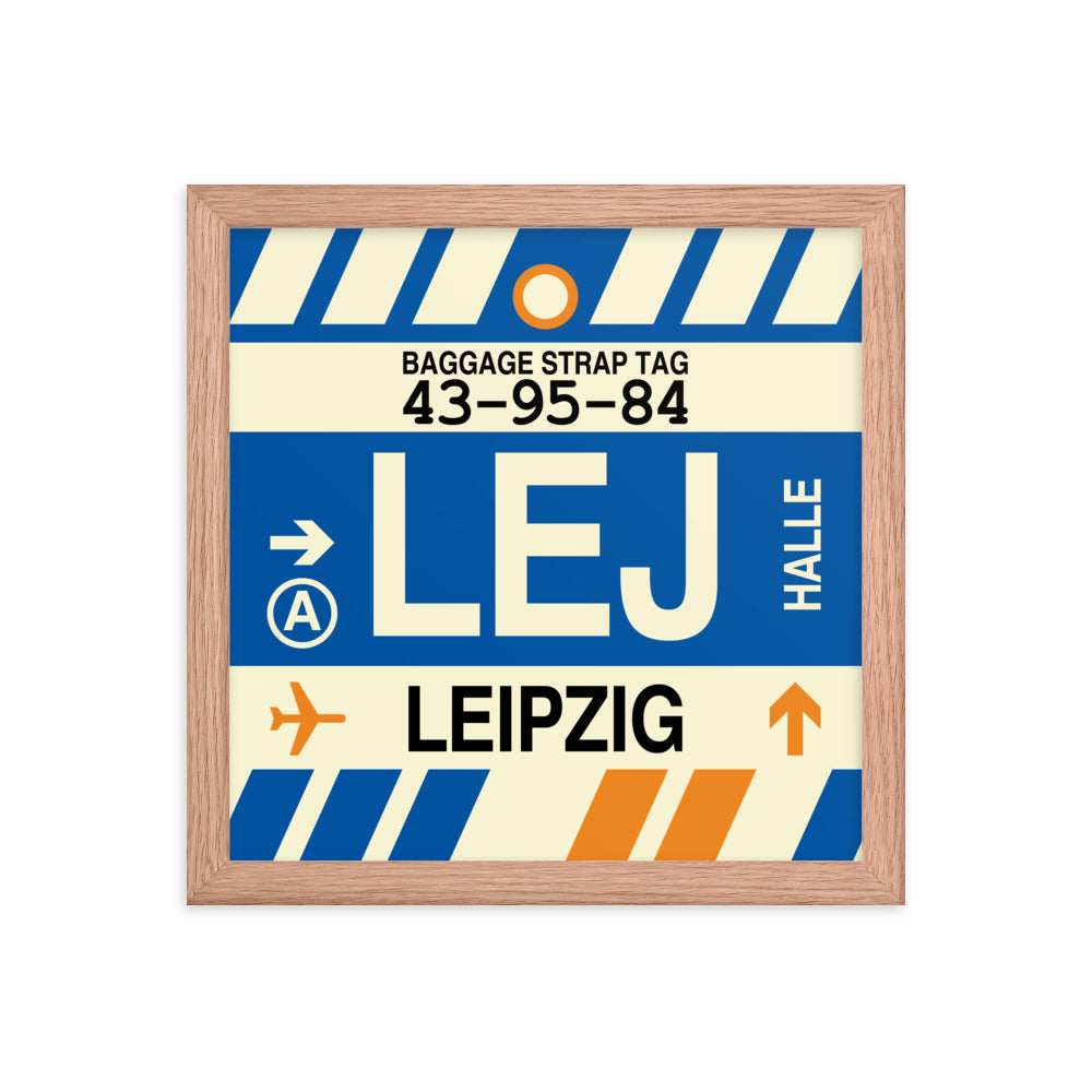 Travel-Themed Framed Print • LEJ Leipzig Souvenir • YHM Designs - Image 07