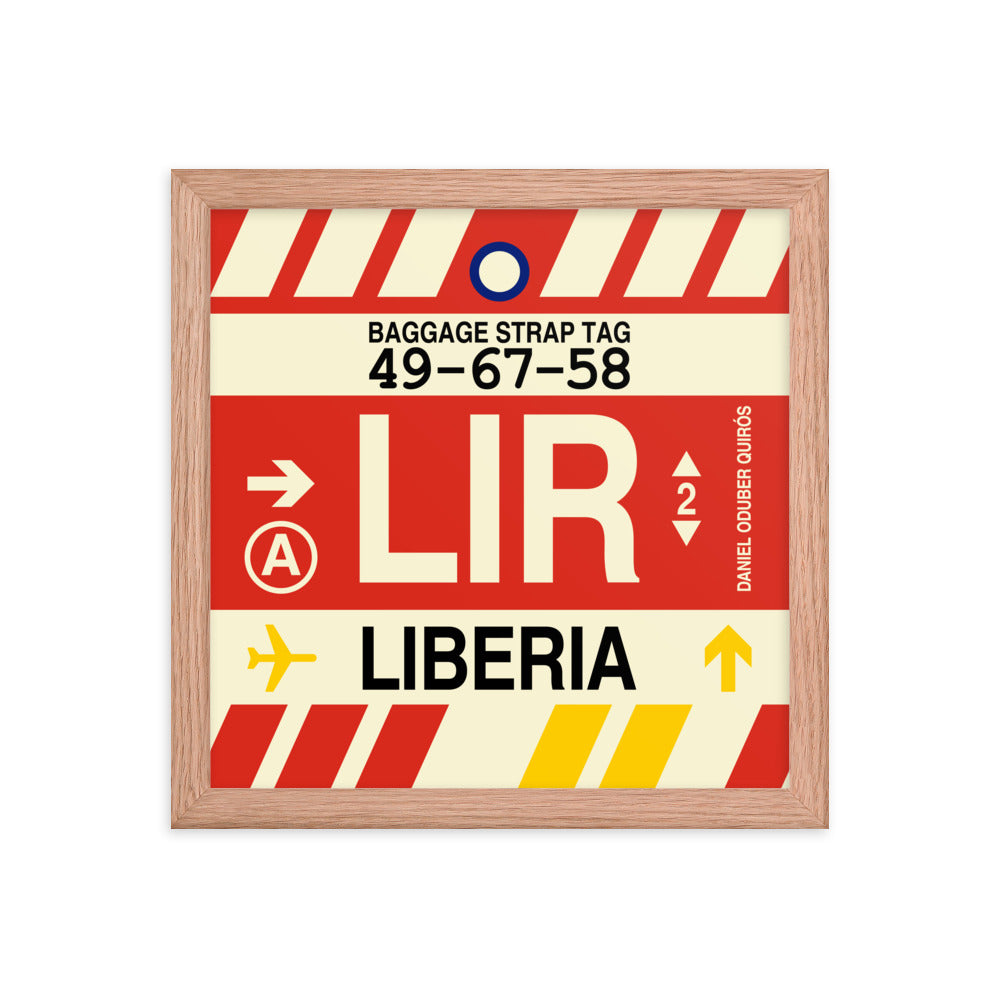 Travel-Themed Framed Print • LIR Liberia Souvenir • YHM Designs - Image 07