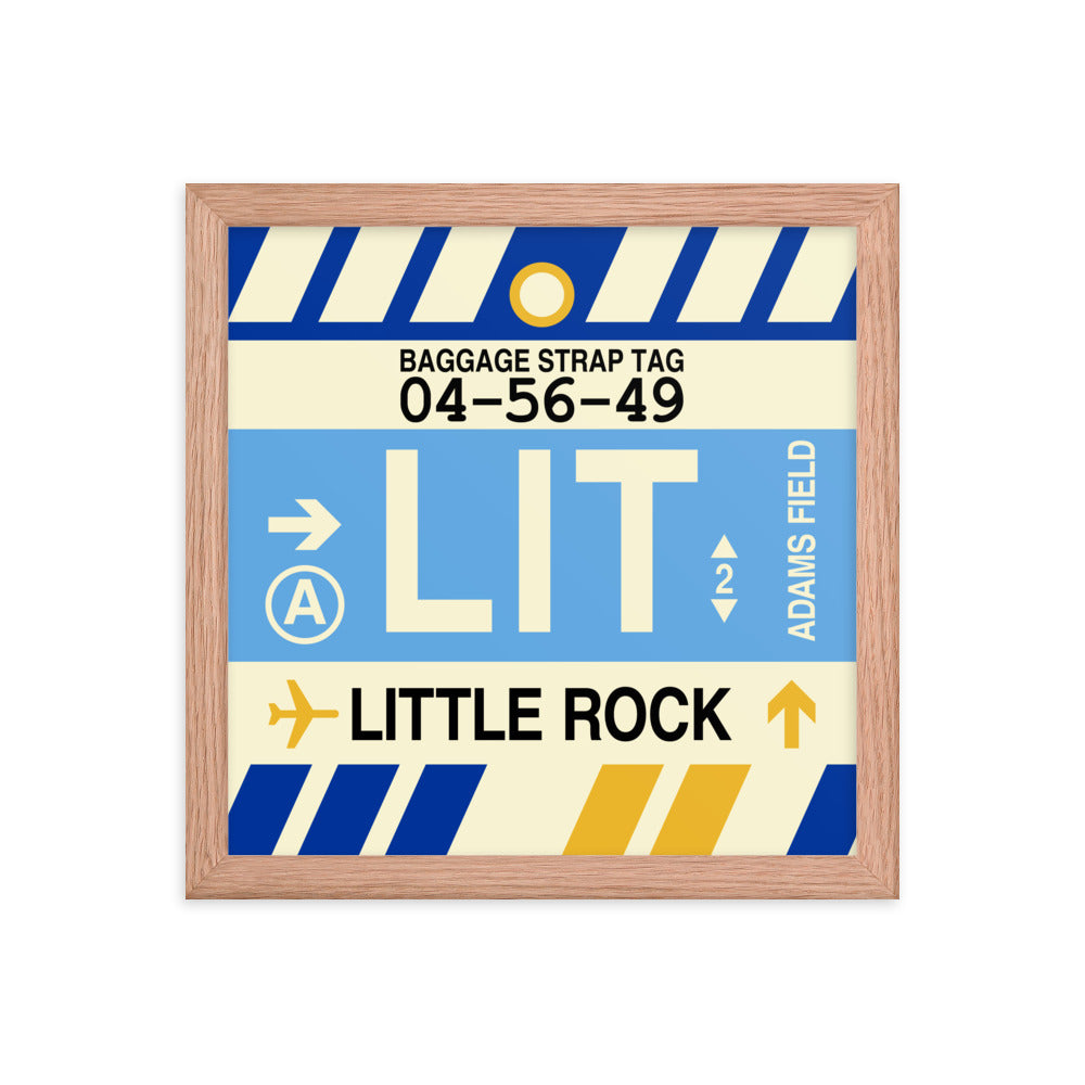 Travel-Themed Framed Print • LIT Little Rock Souvenir • YHM Designs - Image 07