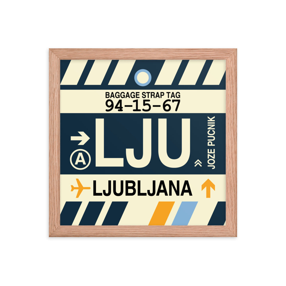 Travel-Themed Framed Print • LJU Ljubljana Souvenir • YHM Designs - Image 07