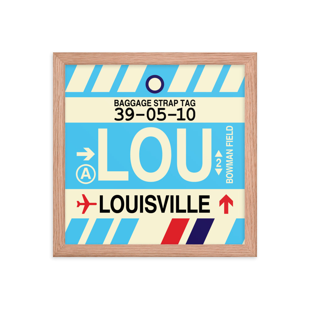 Travel-Themed Framed Print • LOU Louisville Souvenir • YHM Designs - Image 07