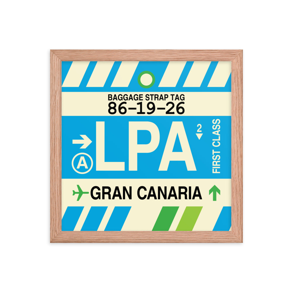 Travel-Themed Framed Print • LPA Gran Canaria Souvenir • YHM Designs - Image 07