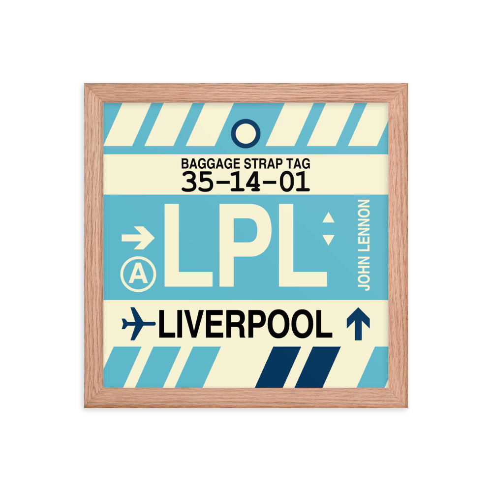 Travel-Themed Framed Print • LPL Liverpool Souvenir • YHM Designs - Image 07