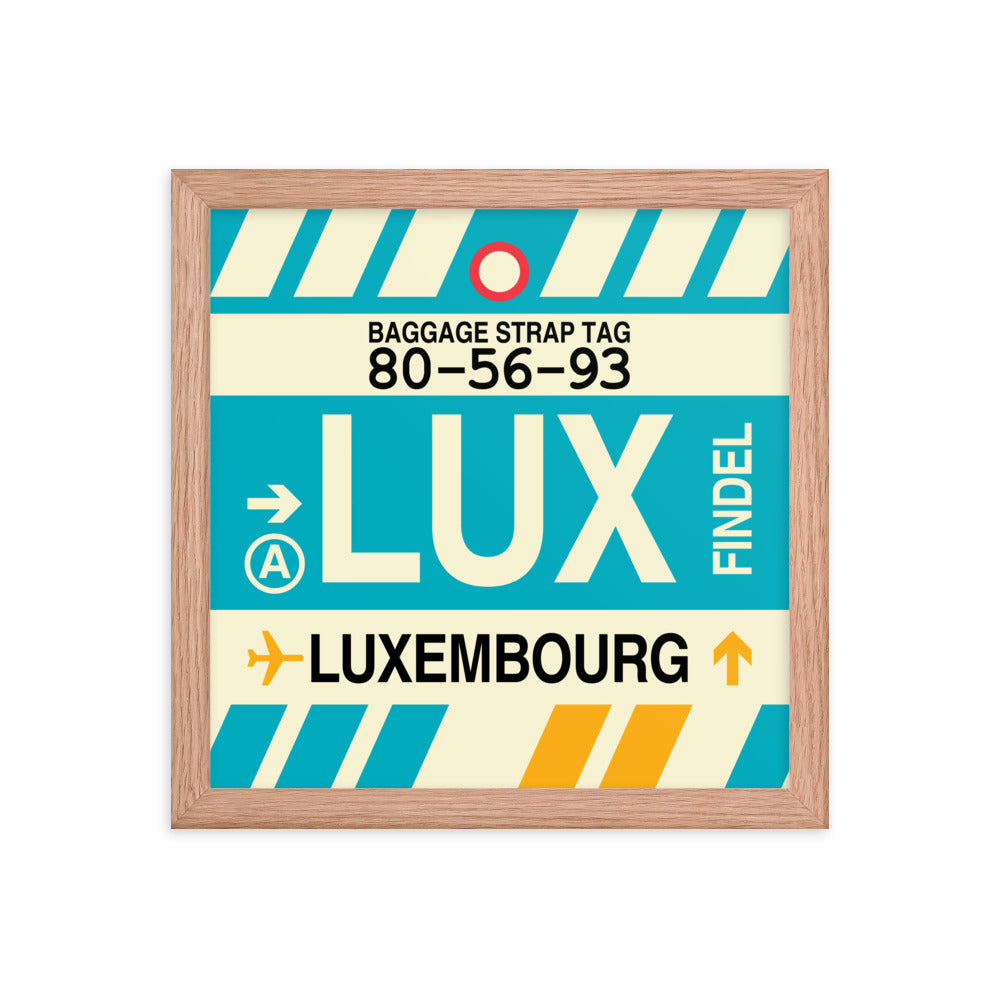 Travel-Themed Framed Print • LUX Luxembourg Souvenir • YHM Designs - Image 07