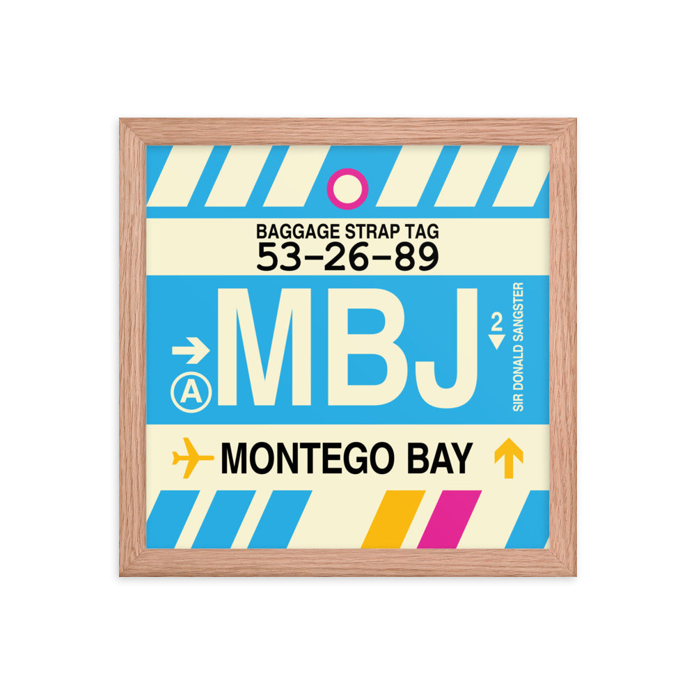 Travel-Themed Framed Print • MBJ Montego Bay Souvenir • YHM Designs - Image 07