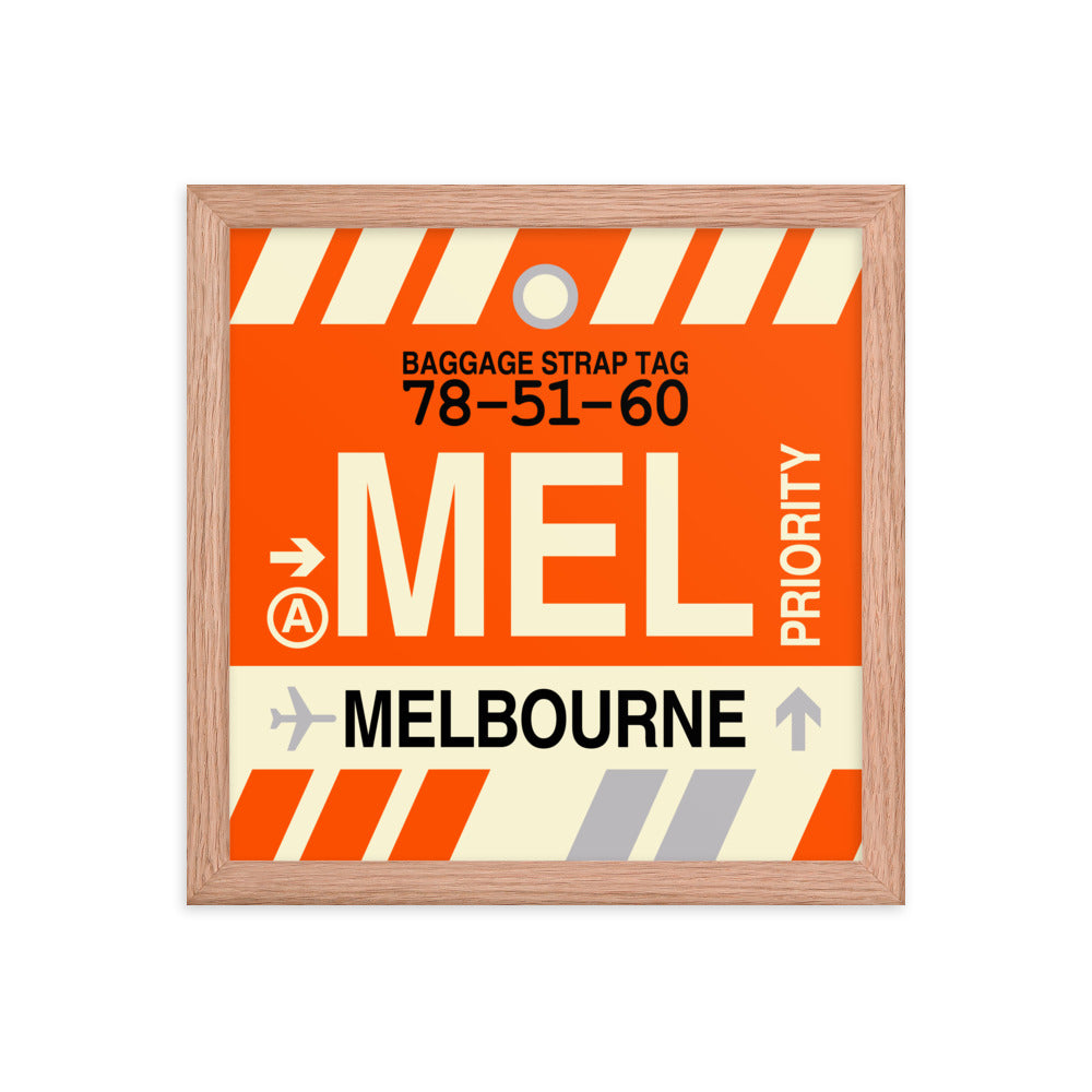 Travel-Themed Framed Print • MEL Melbourne Souvenir • YHM Designs - Image 07