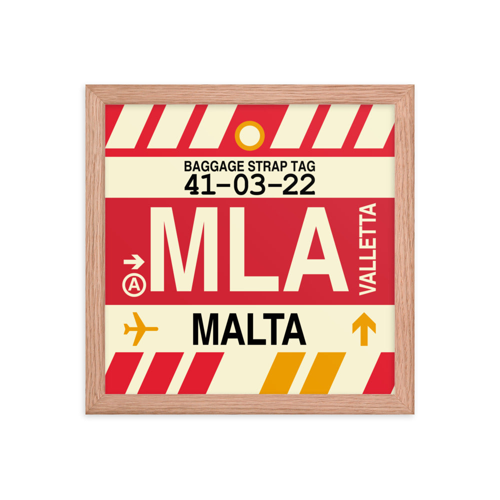 Travel-Themed Framed Print • MLA Valletta Souvenir • YHM Designs - Image 07