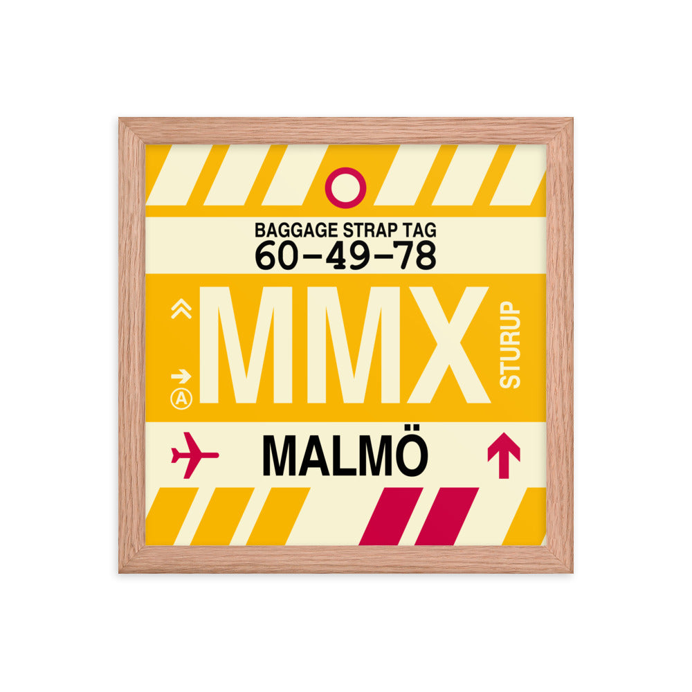 Travel-Themed Framed Print • MMX Malmo Souvenir • YHM Designs - Image 07