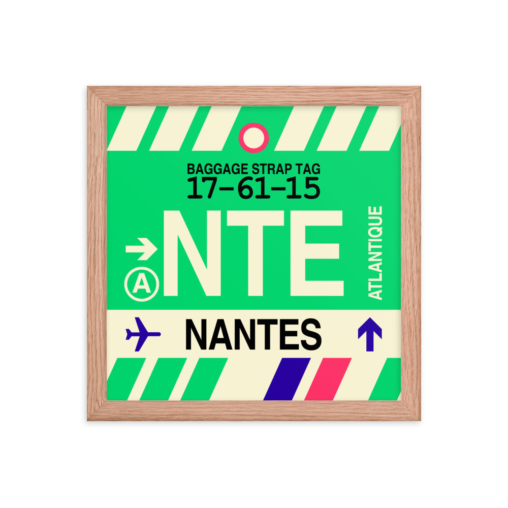 Travel-Themed Framed Print • NTE Nantes • YHM Designs - Image 07