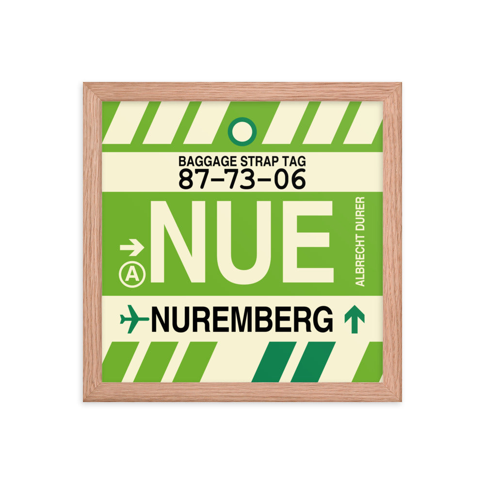 Travel-Themed Framed Print • NUE Nuremberg Souvenir • YHM Designs - Image 07
