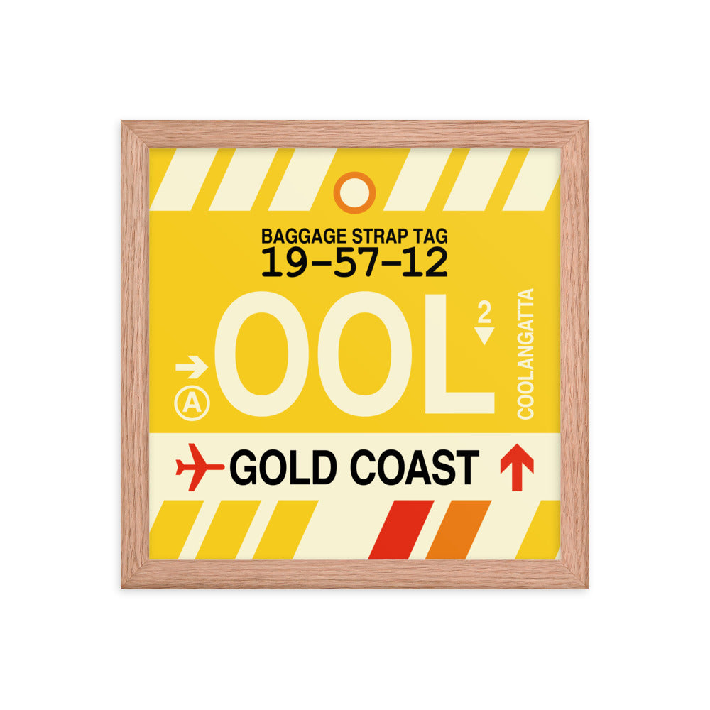 Travel-Themed Framed Print • OOL Gold Coast • YHM Designs - Image 07