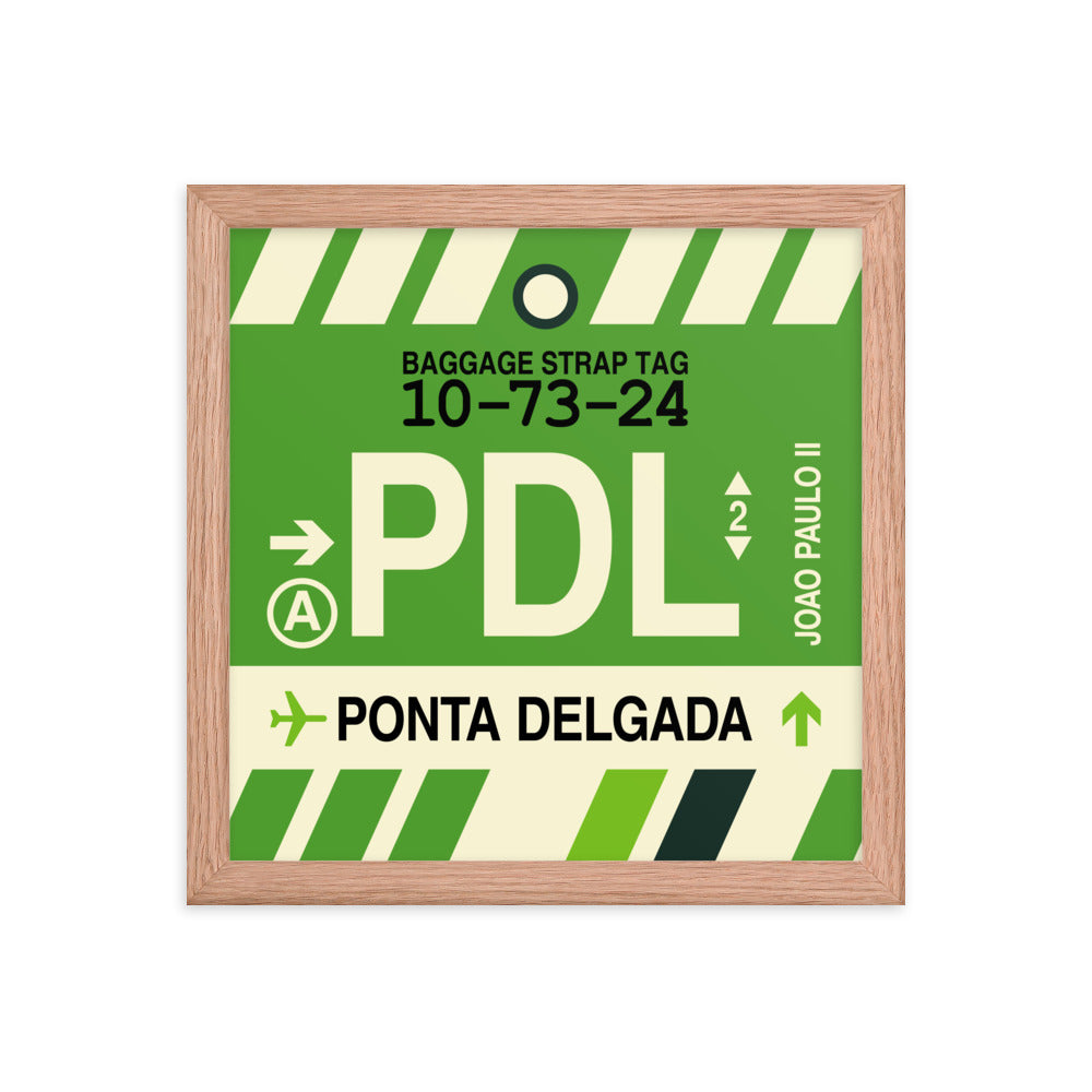 Travel-Themed Framed Print • PDL Ponta Delgada Souvenir • YHM Designs - Image 07