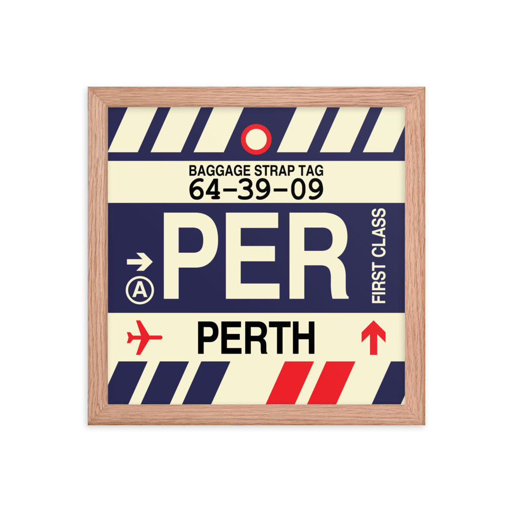 Travel-Themed Framed Print • PER Perth • YHM Designs - Image 07