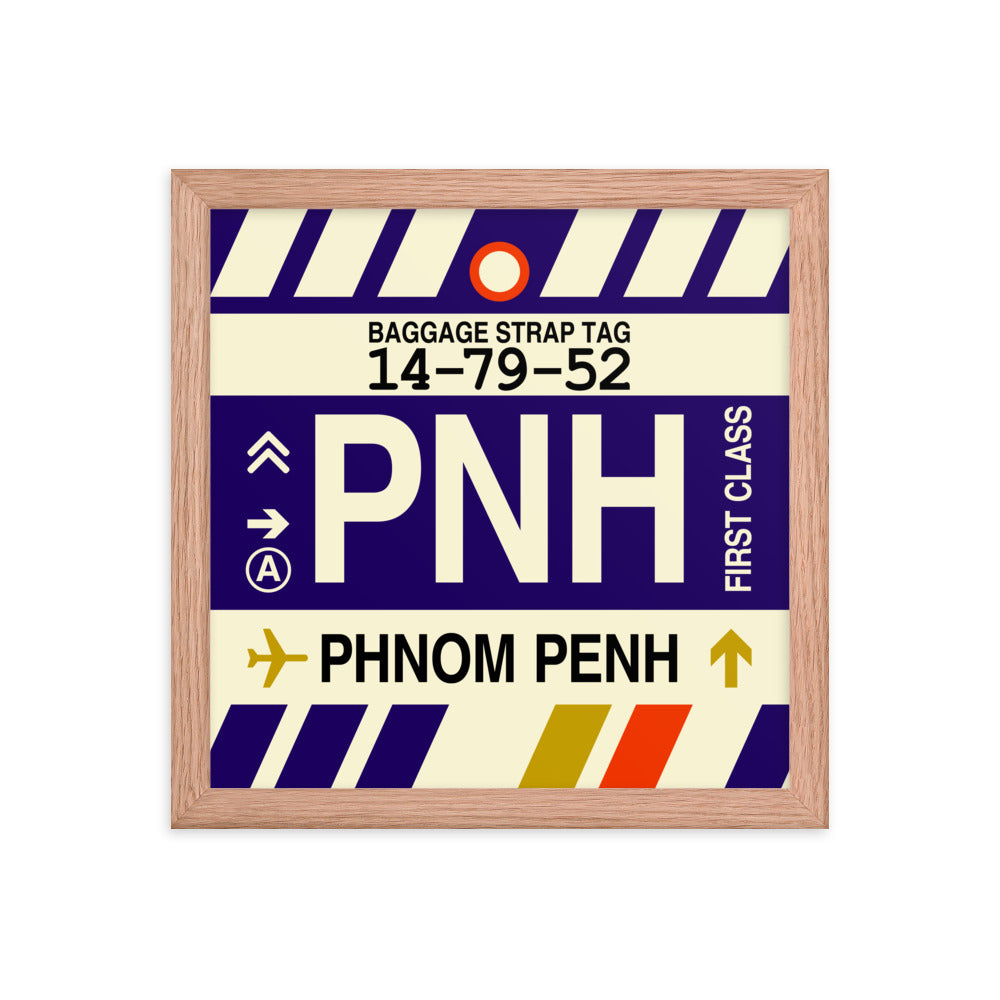 Travel-Themed Framed Print • PNH Phnom Penh Souvenir • YHM Designs - Image 07