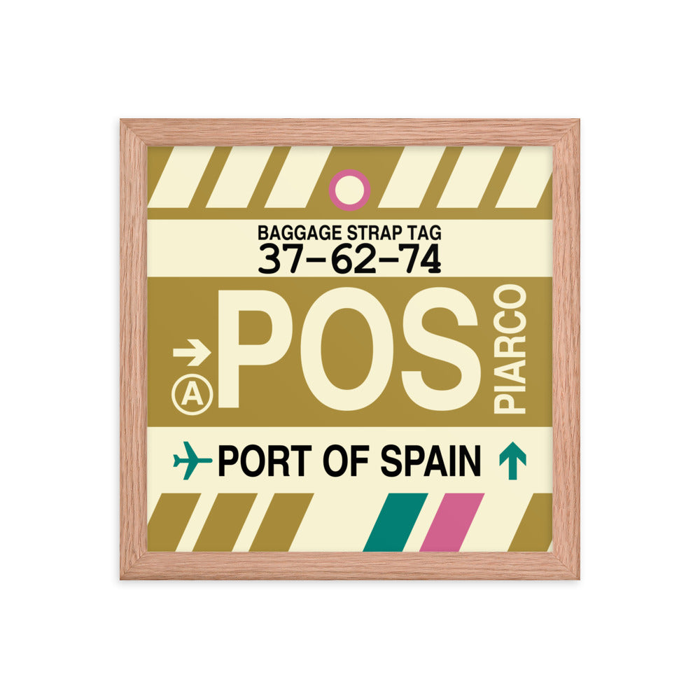 Travel-Themed Framed Print • POS Port of Spain Souvenir • YHM Designs - Image 07